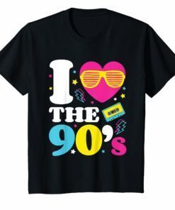 1990’s 90s TShirt I Heart the Nineties T Shirt