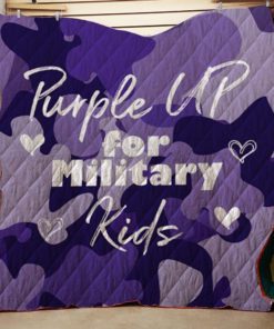 Purple Up For Military Kids Awareness Quilt