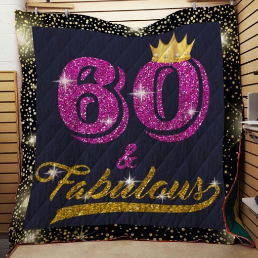 60 and Fabulous Quilt 60 yrs old B-day 60th Birthday Gift