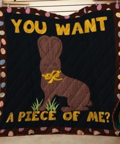 Easter Quilt Funny Teens Sayings Chocolate Bunny Meme