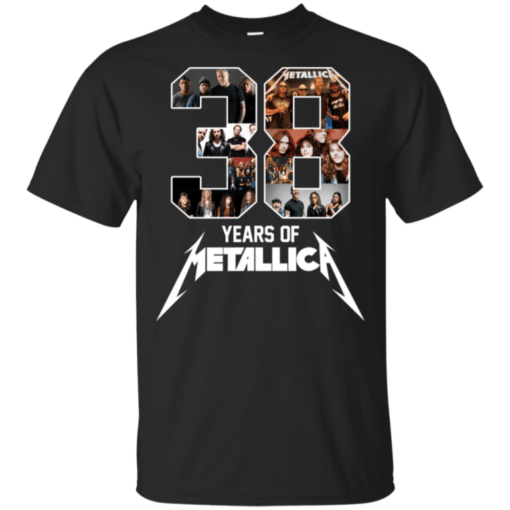 38 Years Of Metallica Band Gift T-Shirt For Fan