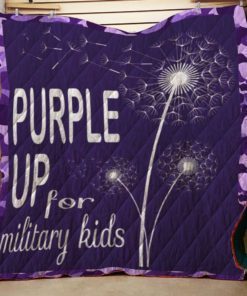 Purple Up for Military Kids Quilt Dandelion