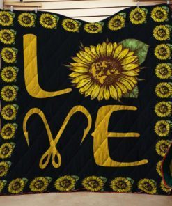 I Love Fishing and Sunflower Gift Quilt