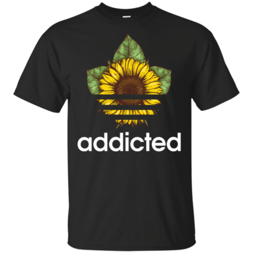 Addicted Sunflower T-shirt With Adidas Style For Lover