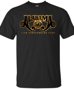 Alabama’s 50th Anniversary Tour Show T-Shirt