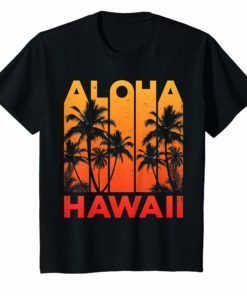 Aloha Hawaii Hawaiian Island T-Shirt Vintage 1980s Throwback