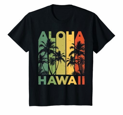 Aloha Hawaii Hawaiian Island T shirt Vintage 1980s Throwback
