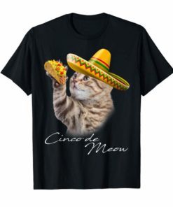 Cinco de Meow Funny Taco Cat Shirt Cinco de Mayo T-shirt