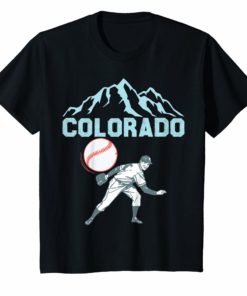 Colorado Rocky Mountain Baseball Player TShirt