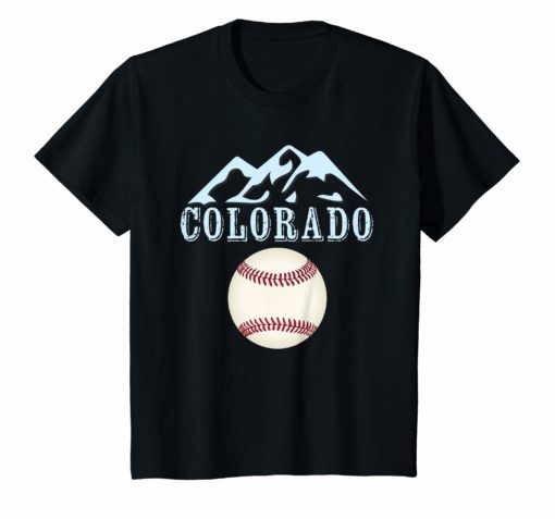 Colorado Rocky Mountain Tshirt Hometown Baseball Fans
