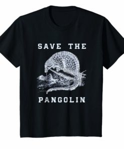 Cool Rare Animal Shirt Save the Pangolin Tshirt