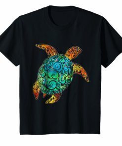 Cosmic Watercolor Sea Turtle Shirt