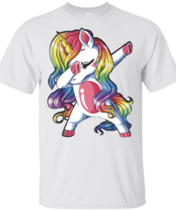 Dabbing Rainbow Unicorn T-Shirt
