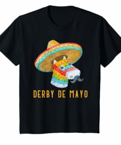 Derby de Mayo T-Shirt Kentucky Horse Race Mexico Pinata Tee
