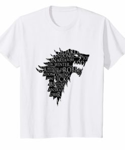 Direwolf best character names game of Tshirt