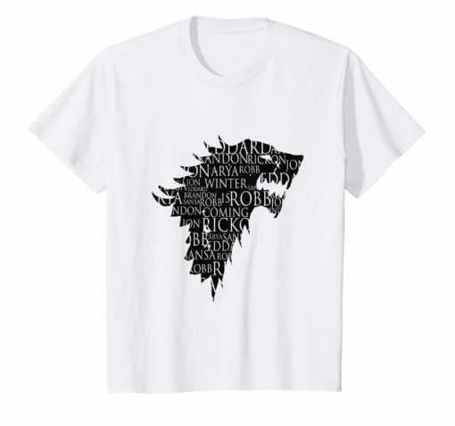 Direwolf best character names game of Tshirt