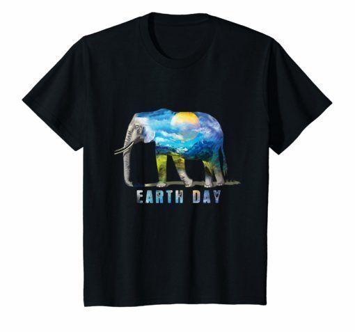 Elephant Earth Day T-Shirt Every Day is Earth Day Shirt