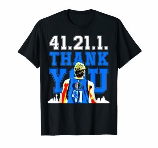 For Basketball History from Dallas Legend 41.21.1. T-Shirt