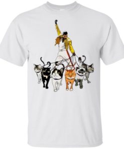 Freddie Mercury and cats shirt