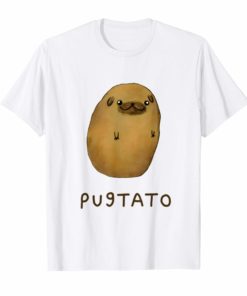 Funny Cute Dog Pug Potato T-Shirt