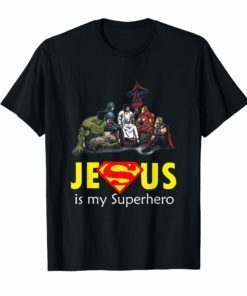 Funny Jesus Is My Superhero Shirt Cute Powerful T-Shirt