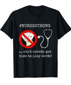 Funny Nurse Playing Cards Shuffle Up and Deal Poker Shirt