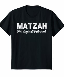 Funny Passover Shirt Matzah The Original Fast Food