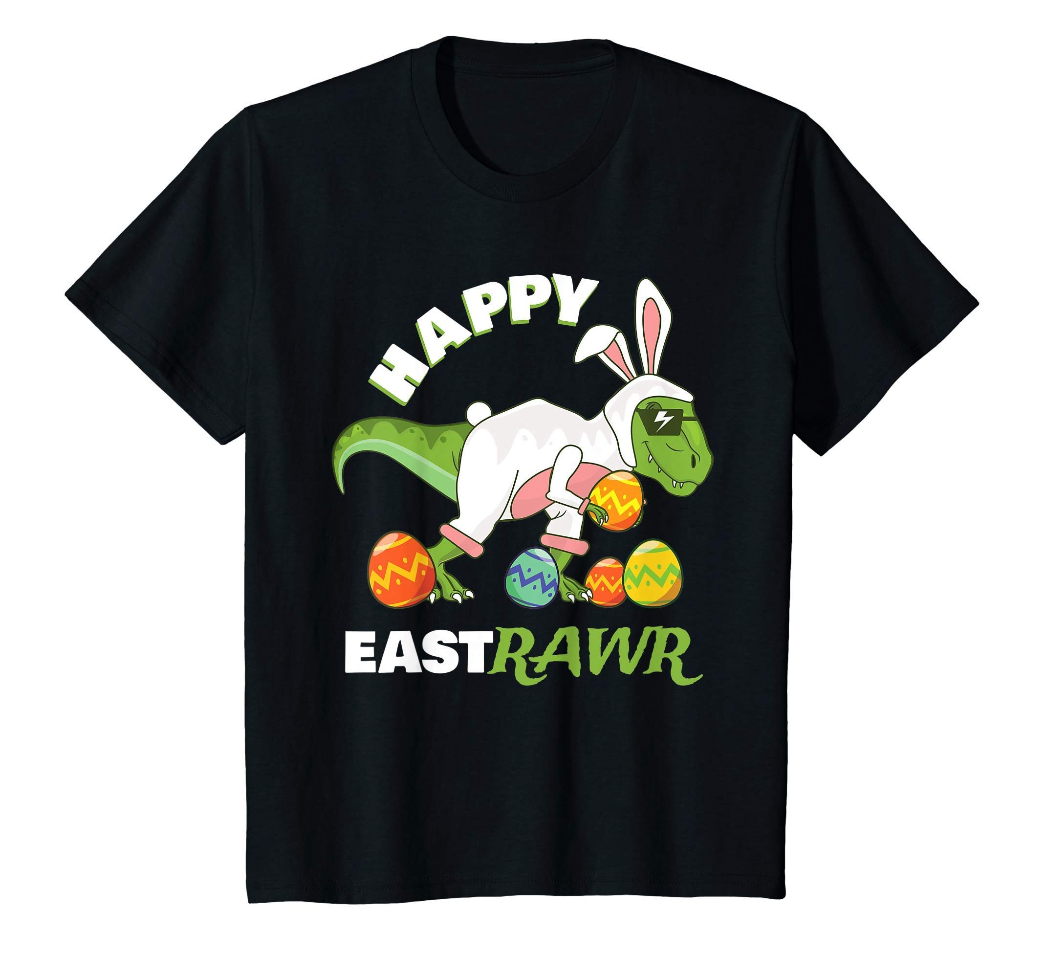 Happy Eastrawr T Rex Dinosaur Easter Bunny Egg T-Shirt