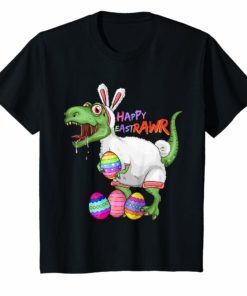 Happy Eastrawr T-Shirt Dinosaur T-Rex Easter Bunny Shirt