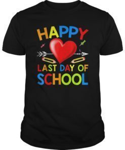 Happy Last Day Of School Teacher Boys Girls Kids Shirt Gift T-Shirt