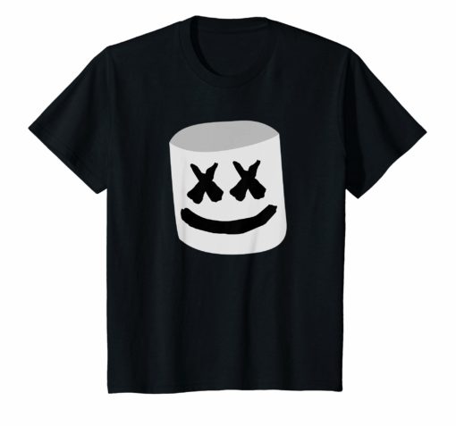 Happy Marshmallow smiley face funny t shirt