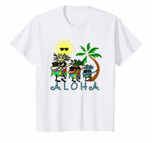 Hawaii Aloha Shirt Dabbing Pineapple T Shirt Hawaii Beach