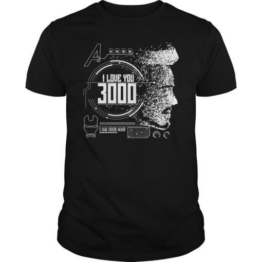 I Love You 3000 Iron Man T-Shirt