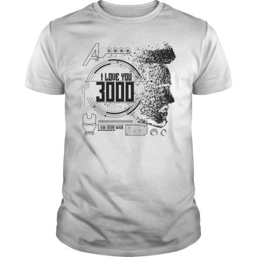 I Love You 3000 Iron Man Tee Shirt