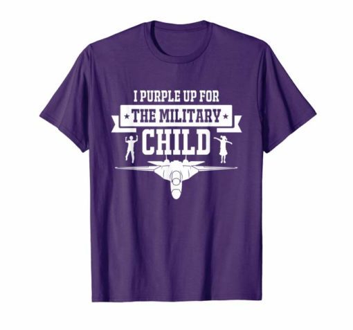 I Purple Up T Shirt For The Military Children Month 2019