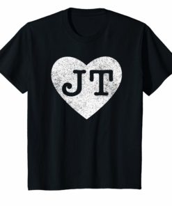 I love JT heart funny JT vintage gift t-shirt