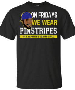 Jeremy Jeffress On Fridays We Wear Pinstripes Youth Kids T-Shirt