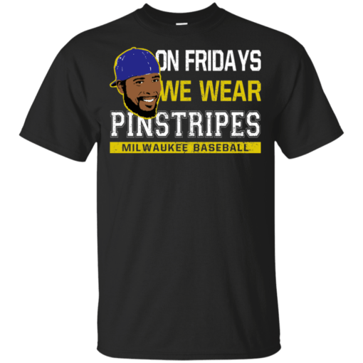 Jeremy Jeffress On Fridays We Wear Pinstripes Youth Kids T-Shirt