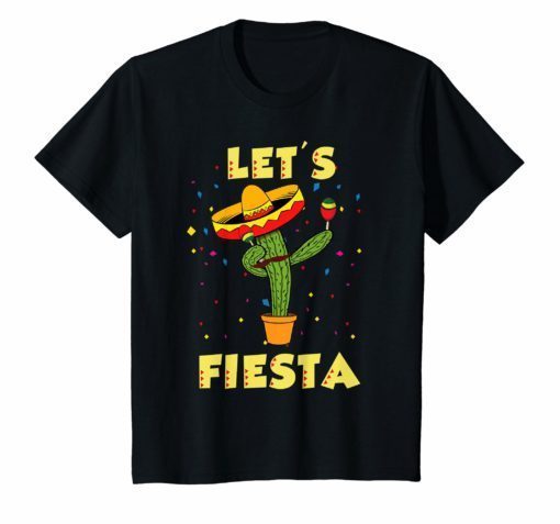 Lets Fiesta cautus dabbing Mexican Cinco De Mayo shirt