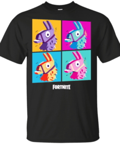 Llama Fortnite Funny Colorful Gift Shirt For Men Woman
