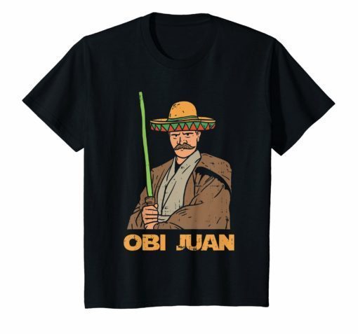 Mexican Obi Juan With Sombrero Funny Movie Parody T-Shirt