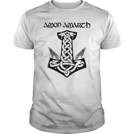 Mjolnir and Ravens Thors Hammer Viking T Shirt