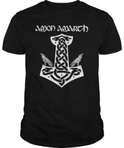 Mjolnir and Ravens Thors Hammer Vikings T Shirt