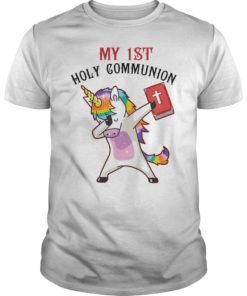 My 1st Holy Communion Unicorn Dabbing Shirt