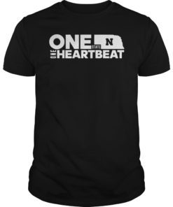 Nebraska Football One State One Heartbeat T-Shirt