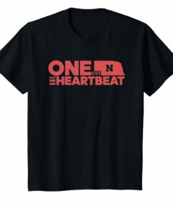Nebraska Football One State One Heartbeat T-Shirt