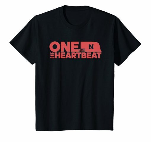 Nebraska Football One State One Heartbeat T-Shirt