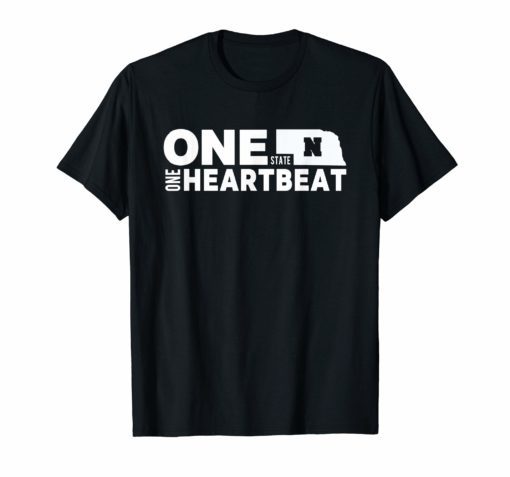 Nebraska Football One State One Heartbeat T-Shirt