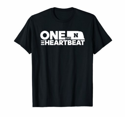 Nebraska Football One State One Heartbeat T-shirt