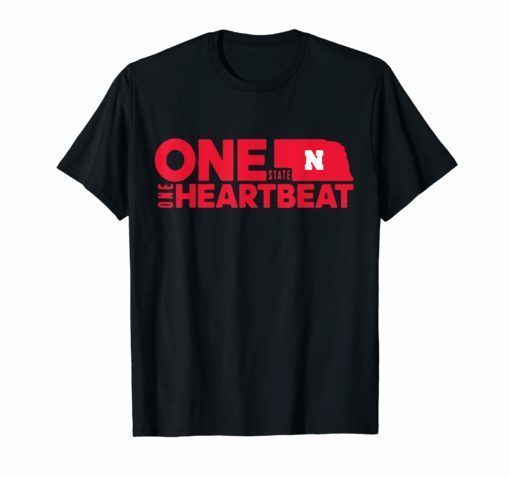 Nebraska One State One Heartbeat Red Shirt